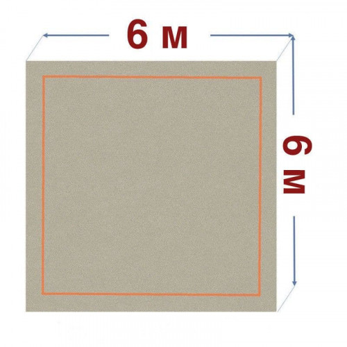 Ковер для художественной гимнастики (тренировочный) 6x6м